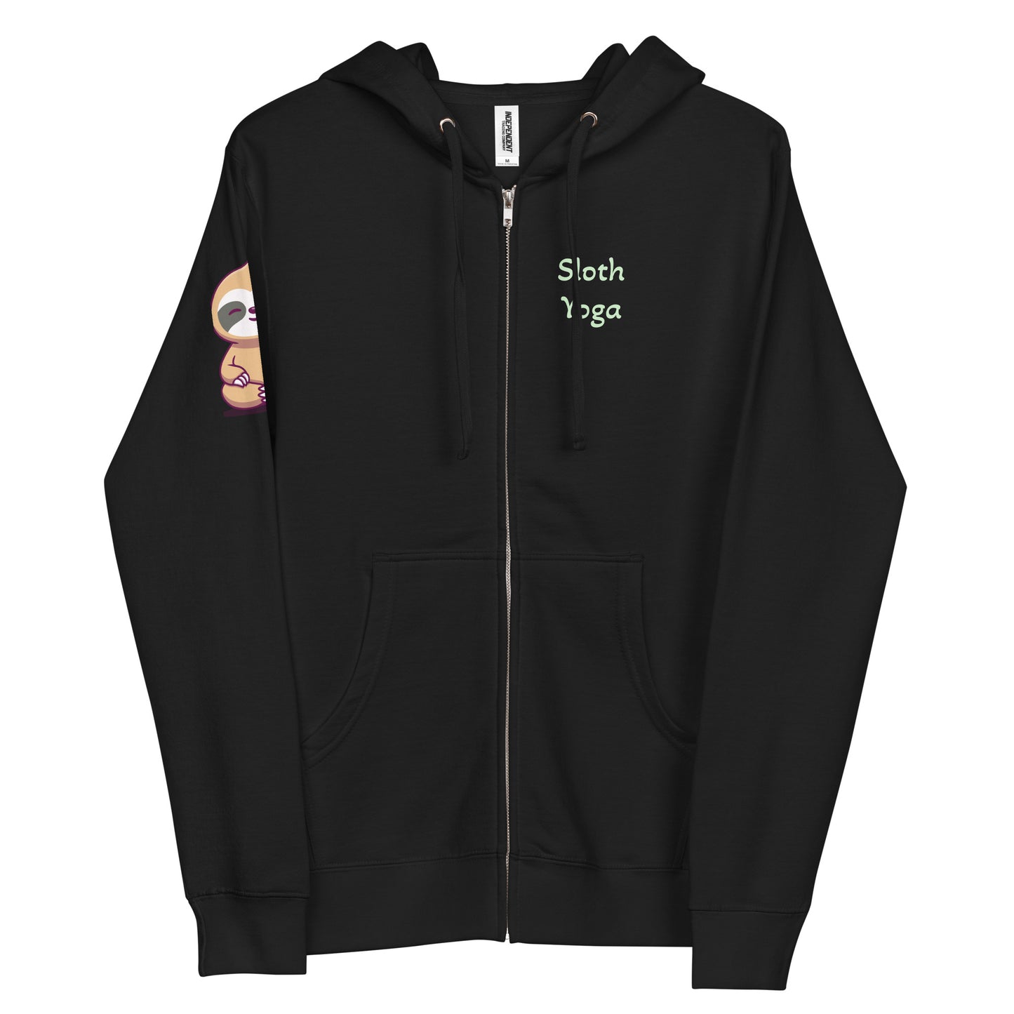 Sloth Yoga Zip-Up Hoodie
