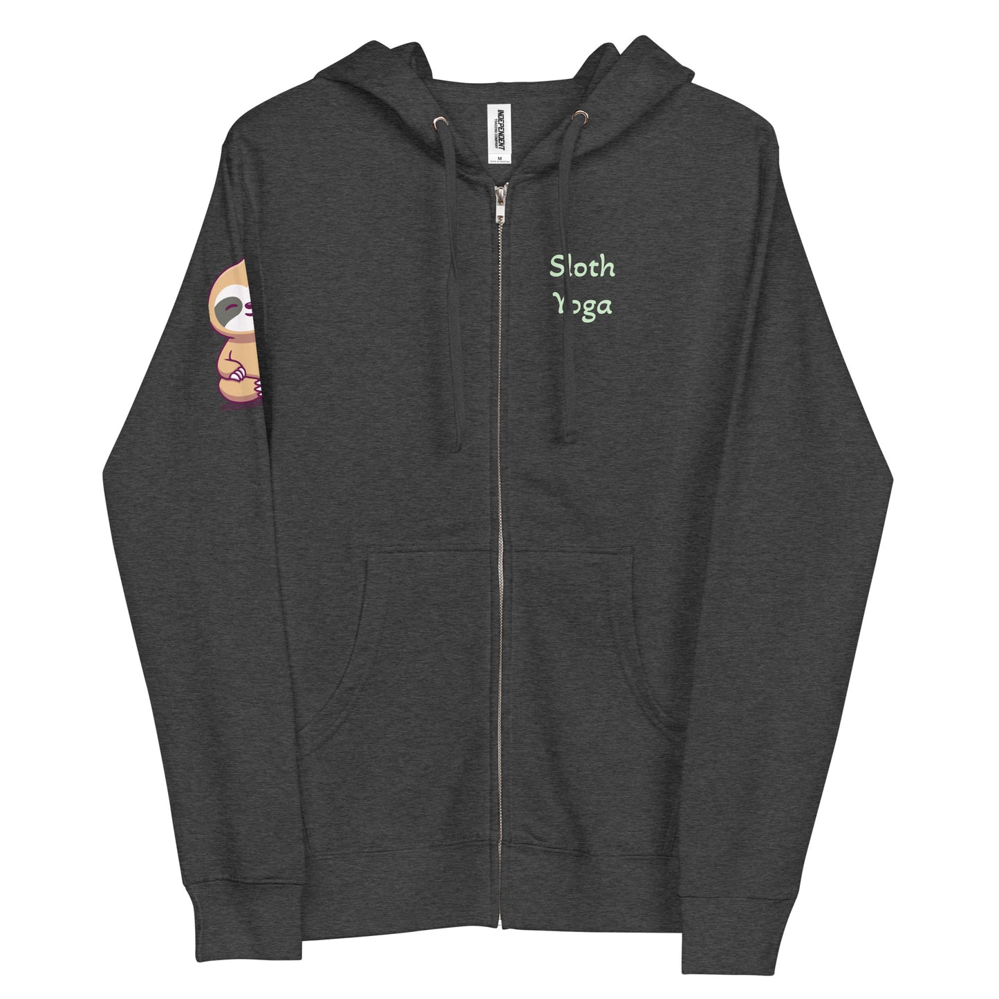Sloth Yoga Zip-Up Hoodie