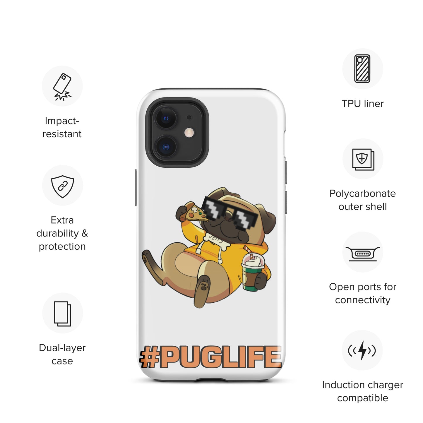 #PUGLIFE IPhone Case