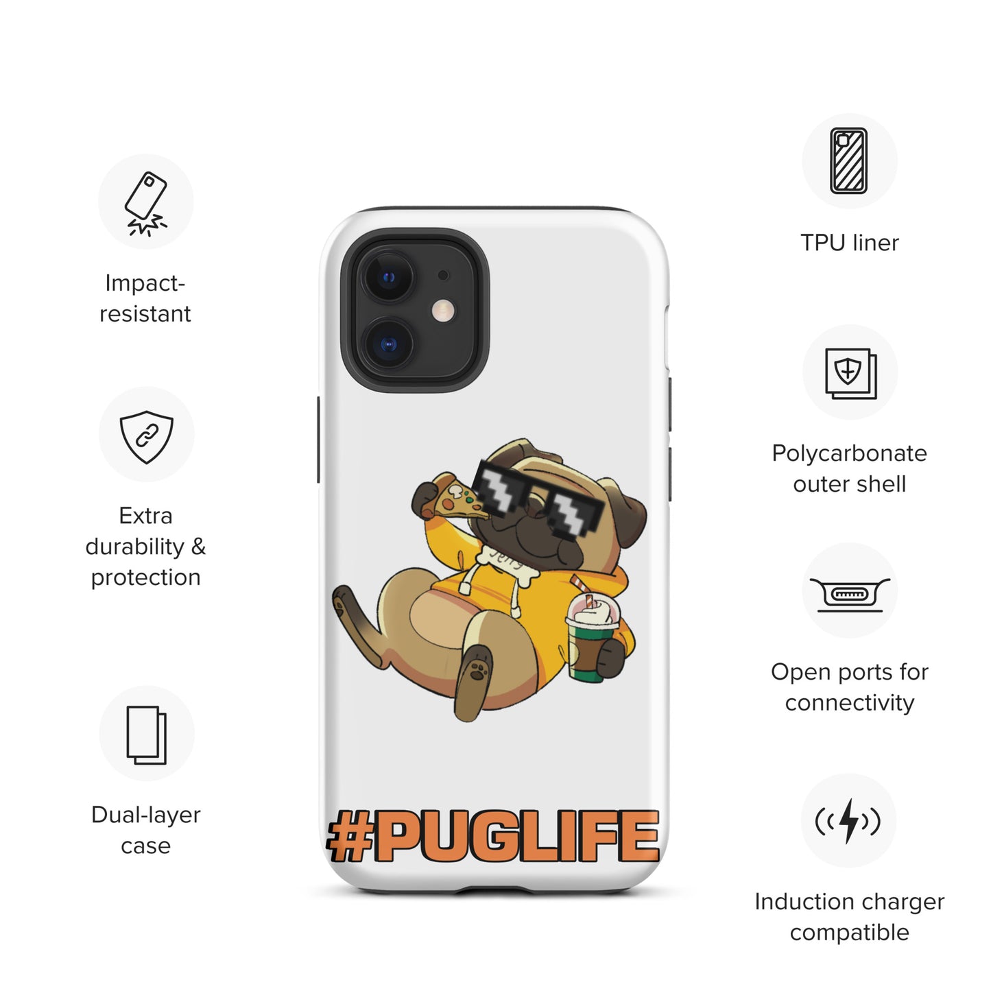#PUGLIFE IPhone Case